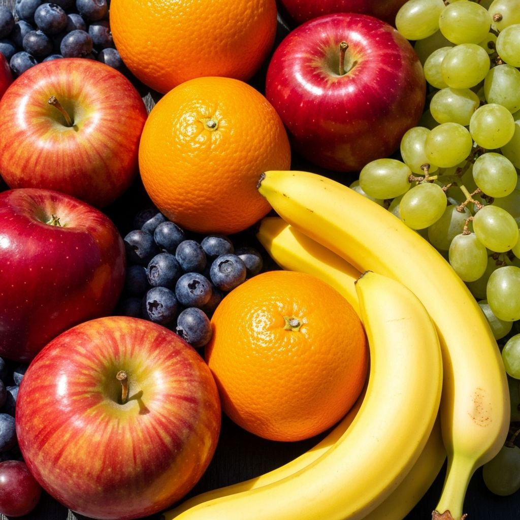 Frutas coloridas frescas